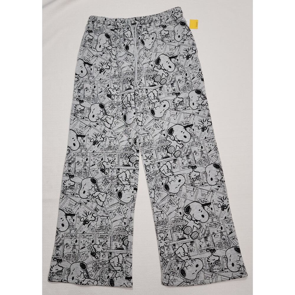 Snoopy comic sweatpants women XL NWT